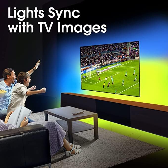 RGBIC TV Lights,Tv Led Backlight,12.5 Ft for TV 55-65 Inch, USB Backlights for TV,LED Show,Computer,Gaming Room