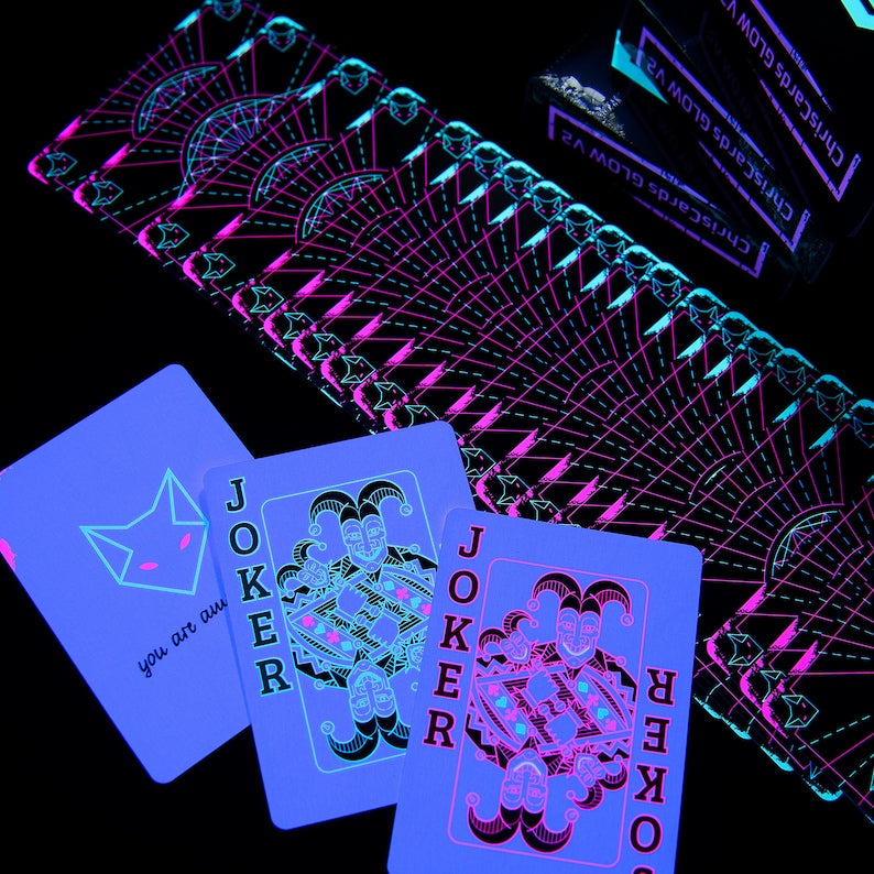 VibeForge® x Chris GloCards™ V2 - Glow-in-the-Dark Playing Cards